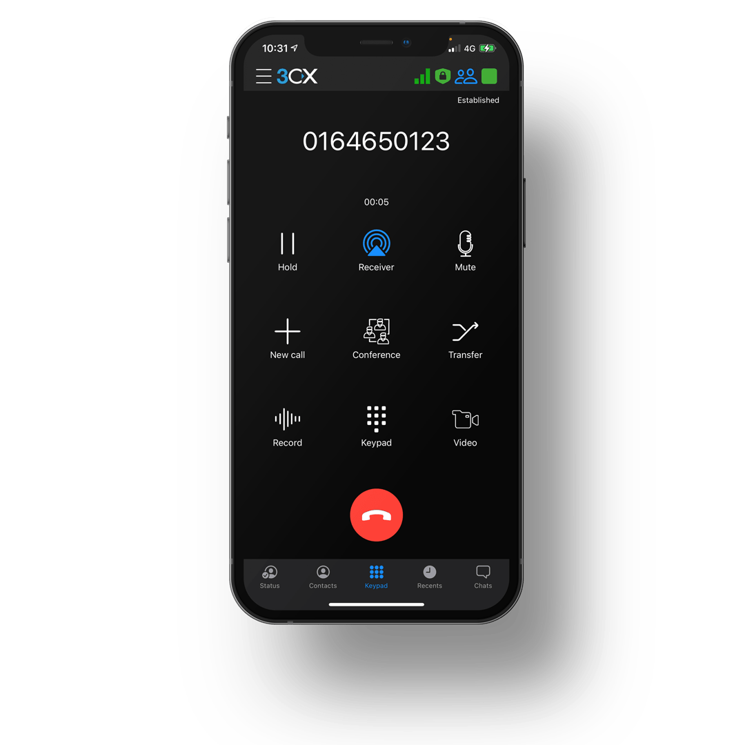 3CX app calling